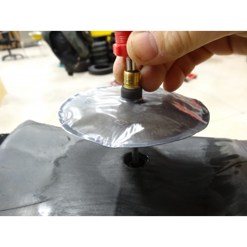 TR218 Replacement Tractor Tire Inner Tube Glue On Stem Assembly