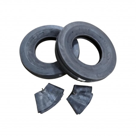TWO New 7.50-16 Starmaxx TR-20 Tri-Rib Front Tractor Tires 8 ply WITH Tubes