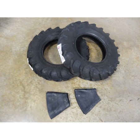 TWO New 7.60-15 American Farmer Traction I-3 Implement Tires WITH Tubes