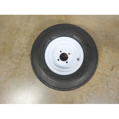 New 20.5X8.0-10 Deestone Trailer Tire 10 ply on 4 Hole Wheel