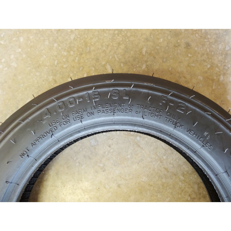 TWO 4.0015 Carlise TriRib Front Tractor Tires 4 ply USA Made WITH Tubes