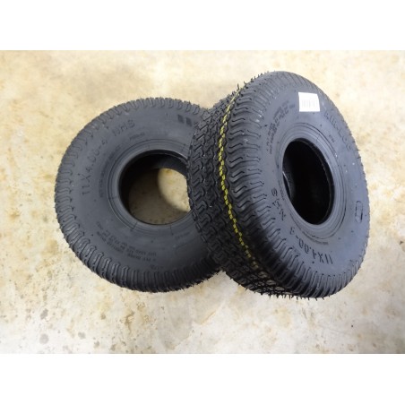 TWO New 11x4.00-4 Air-Loc P332 Turf Tires 4 ply  TL