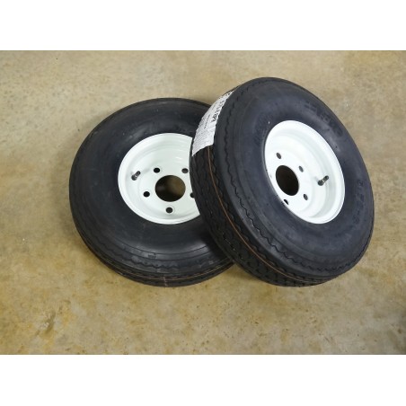 TWO 5.70-8 Hi-Run SU02 Trailer Tires 8 ply rated on 5 Hole Wheels