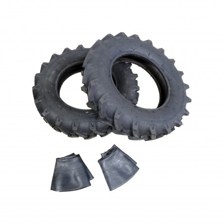 TWO New 7.50-18 Starmaxx TR-60 Tractor Lug Tires 8 ply WITH Tubes