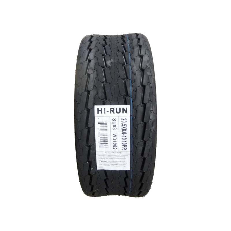 NEW 20.5X8.010 HiRun SU03 Trailer Tire 10 ply 20.5X8.0010 Load Range E