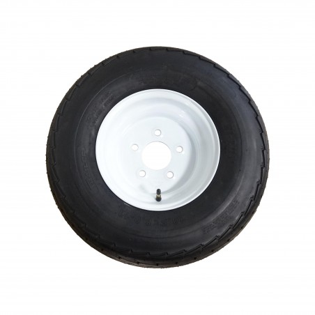 New 20.5X8.0-10 Hi-Run Trailer Tire 10 ply on 5 Hole Wheel with 4.5" bolt circle