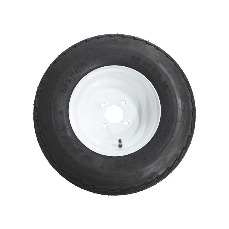 New 20.5X8.010 HiRun SU03 Trailer Tire 10 ply on 4 Hole Wheel