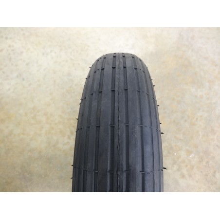 New 3.50-8 Ribbed Tire WITH Tube for Wheelbarrows Garden Carts Lawn Mower Wagons